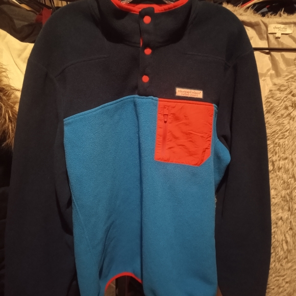 VINEYARD VINES CUSTOM PARTY SNAP PLACKET FLEECE - Picture 4 of 9